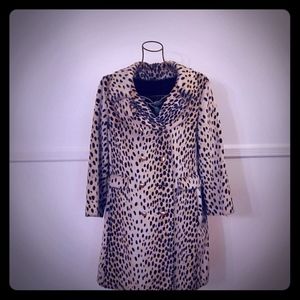 Vintage French faux fur coat size12